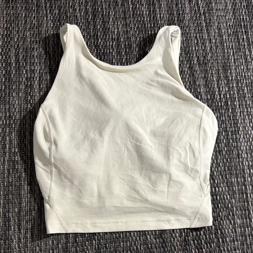 Lululemon Align High Neck Tank Top *Light Support Nulu Sheer Oak Size 6